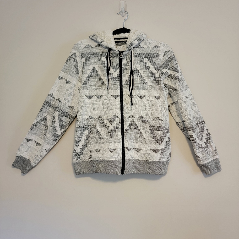 Soho Threads Zip Up w/ sherpa lining on hood.